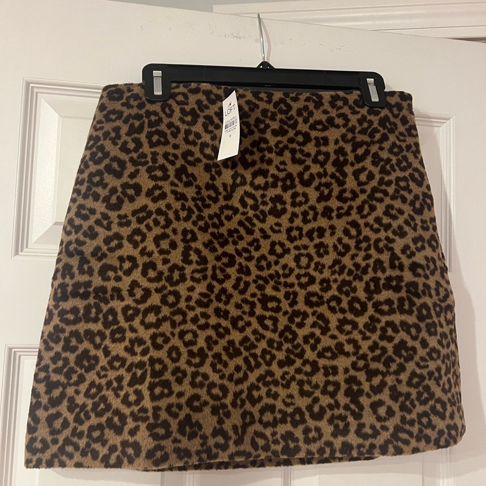 🖤 Ann Taylor LOFT Leopard Print Mini Skirt 🖤